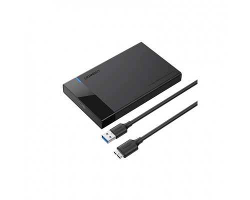 Внешний корпус Ugreen US221 (30848),  USB3.0A на 2.5 SATA,  Внешний,  USB3.0A,  Черный