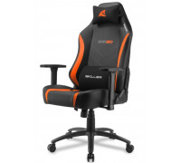 Игровое компьютерное кресло Sharkoon SGS20 Black, Orange,  Синтетическая кожа,  Регулируемый подлокотни