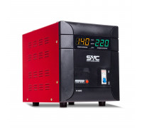 Стабилизатор SVC R-3000,  релейный,  мощность 3000ВА, 3000Вт,  LCD-дисплей,  диапазон работы AVR: 140-260