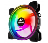 Вентилятор Wintek M9-B-12 PRO ARGB,  120mm,  1100rpm,  Black,  3 pin ARGB + 4 pin PWM