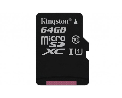 Флеш-карта Kingston,  Micro SDHC Class10,  64 Gb,  SDCS2, 64GBSP без адаптера