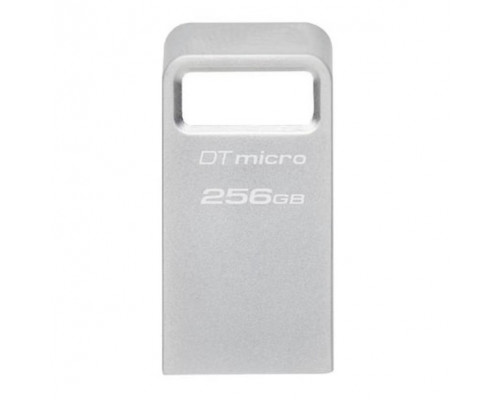 Уст-во хранения данных Kingston DataTraveler Micro, 256 Gb, 200 MB/s, USB 3.2, DTMC3G2/256GB, металл