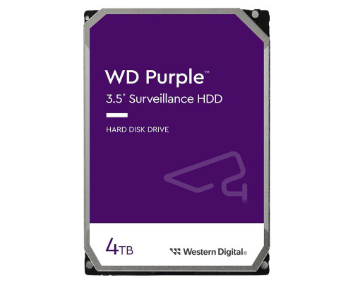 Винчестер Western Digital, 4 Tb, WD43PURZ Purple, 256 Mb, SATA 6Gb/s, 5400 об/мин, 3.5"