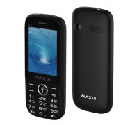 Сотовый телефон Maxvi K20 Black 2.8 TFT,  2 SIM,  microSD память,  SMS,  MP3,  MP4,  0.5Mpx,  FM-радио,  GSM