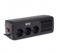 Стабилизатор SVC,  AVR-1005-U,  Мощность 600ВА, 300Вт,  Диапазон работы AVR: 176-273В,  Тип выходных разъ