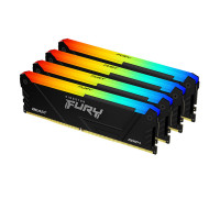 Оперативная память Kingston 128 Gb kit (32Gbx4),  DDR4,  KF436C18BB2AK4, 128,  5600Mhz, PC4-44800,  FURY B