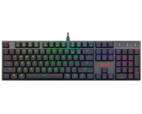 Клавиатура Redragon Apas, игровая, механическая, USB, Анг/Рус, RGB подсветка, Чёрный