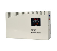 Стабилизатор SVC, W-3000,3000Вт, LED- дисплей, 45-65Гц, Индикация режимов работы, Диапазон:140-260В,