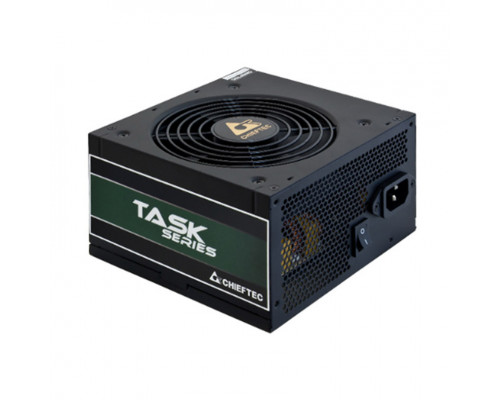 Блок питания Chieftec, Task TPS-500S, 500W, ATX, APFC, Bronze, non-Modular, 20+4pin, 5*Sata, 3*Molex