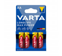 Батарейка VARTA LR6 Longlife Power Max,  AA,  1.5 V,  4 шт.,  блистер