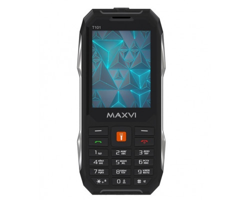 Сотовый телефон Maxvi T101 Black 2.8 TFT, 2 SIM, microSD память, SMS, MP3, MP4, 0.3Mpx, FM-радио, GS