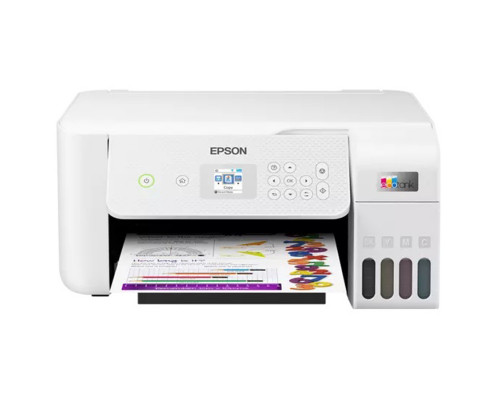 Принтер МФУ Epson,  L3266 White,  USB 2.0,  Wi-Fi. 100 лист, 33 с, м (ч, б А4), Кол-во цветов 4,  Прин 5760x