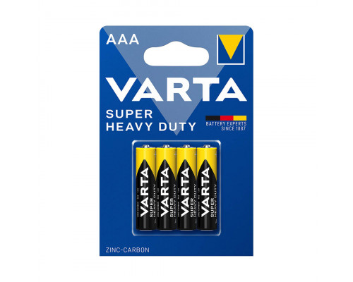 Батарейка VARTA R03P Super Heavy Duty, AAA, 1.5V, 4 шт., блистер