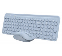Клавиатура + Мышь A4 Tech FG3300 Air Blue Fstyler,  беспроводная,  Анг, Рус,  оптическая мышь,  Air Blue