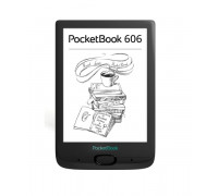 Электронная книга  POCKETBOOK,  PB606-E-CIS,  E-INK 6",  1 ГГц,  8Gb,  micro SD,  Черный