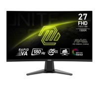 Монитор MSI 27" MAG 27C6F,  (67cm),  VA Curve, 180Hz, 3000:1, 1920x1080, 0, 5мс,   DP, 2xHDMI, 1xUSB-C Black