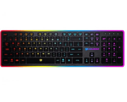Клавиатура Cougar VANTAR,  Игровая,  Подсветка RGB,  USB,  Анг, Рус,  Чёрный