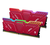 Оперативная память GEIL 32 Gb kit (16Gbx2),  DDR5,  Polaris RGB GOSR532GB4800C40DC Red,  4800Mhz, PC5-38