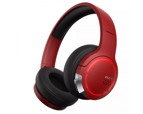 Наушники Edifier G2BT Red, Bluetooth 5,2, RGB, Type-C, микрофон с шумоподавлением, радиус действия д