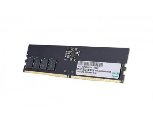 Оперативная память Apacer 16 Gb,  DDR5,  4800Mhz, PC4-38400,  CL40,  FL.16G2A.PTH,  OEM
