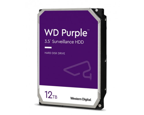 Винчестер Western Digital, 12 Tb, WD121PURX-78 Purple, 256 Mb, SATA 6Gb/s, 7200rpm, 3.5"