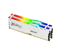 Оперативная память Kingston 32 Gb,  DDR5,  HyperX FURY Beast White RGB XMP,  KF552C40BWAK2-32 (Kit 2x16