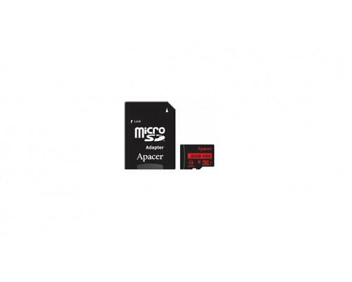Флеш-карта Apacer, Micro SDHC Class10 U1, 32 Gb, AP32GMCSH10U5-R + адаптер
