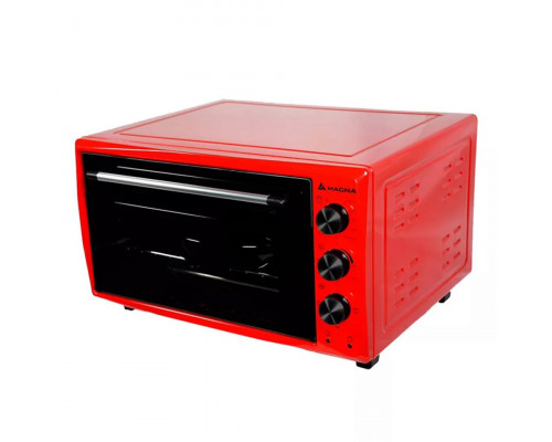 Электрическая духовка Magna MF3215B-04RD/1, 32 литра, 1500Вт, регулируемый термостат, таймер, красны
