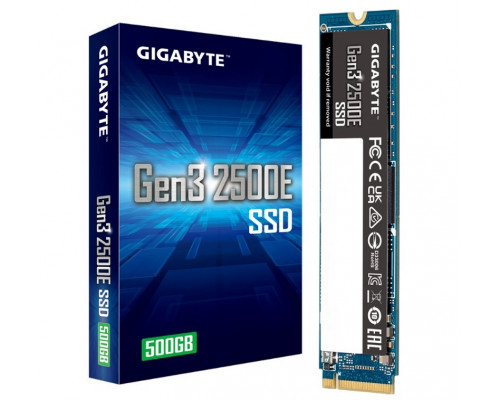 Винчестер SSD Gigabyte, 500Gb, NVMe M2, R2300 Mb/s, W1500 Mb/s, 2500E G325E500G