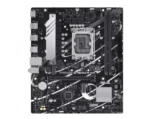 Мат. плата Asus B760M-R D4 PRIME, S-1700, Intel B760, 2 DDR4/4 SATA3/2xM.2/D-Sub/HDMI/DP/PCI-Ex16/2x