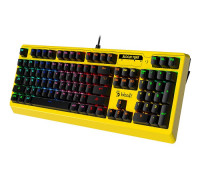 Клавиатура A4 Tech,  Bloody,  B810RC YELLOW,  RGB-LED,  USB,  механическая,  Анг, Рус, Каз,  LED желтый-черны