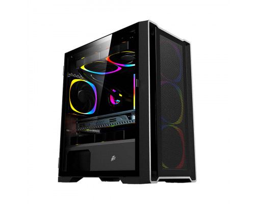 Корпус 1STPLAYER, TRILOBITE T4-BK-4F2C3, Midi Tower, Mini-ITX, Micro-ATX, 1x USB 2.0, 2x USB 3.2 Gen