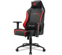 Игровое компьютерное кресло Sharkoon SGS20 Black, Red,  Синтетическая кожа,  Регулируемый подлокотник