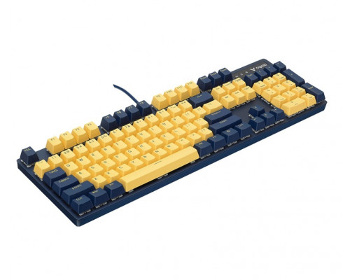 Клавиатура Rapoo, V500PRO Yellow Blue, Игровая, USB, Кол-во стандартных клавиш 104, Длина кабеля 1,8