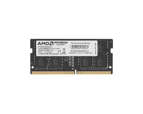 Оперативная память для Ноутбука AMD Radeon 32 Gb, DDR4, R7432G2606S2S-U, 2666Mhz,