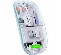 Мышь Defender MM-999 Ixes,  Беспроводная,  2400 dpi,  USB,  Оптическая,  Прозрачный корпус