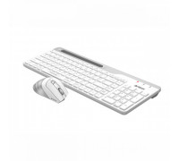Клавиатура + Мышь A4 Tech FB2535C Icy White Fstyler,  беспроводная,  Анг, Рус, Каз,  оптическая мышь,  бел
