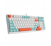 Клавиатура A4 Tech FS300 Panda Snorkeling Fstyler,  USB,  механическая,  Анг, Рус,  LED подсветка,  белый-