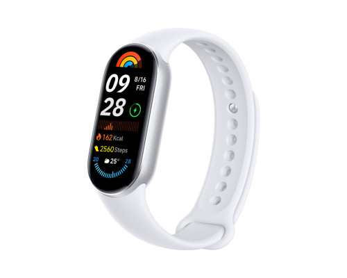 Фитнес браслет, Xiaomi, Mi Smart Band 9 Silver, M2345B1 ,  BHR8340GL, 1.62" AMOLED, Разрешение экрана