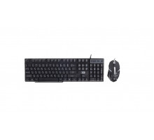 Клавиатура + Мышь X-Game,  XD-575OUB,  Анг, Рус, Каз,  Оптическая Мышь,  USB,  Черный
