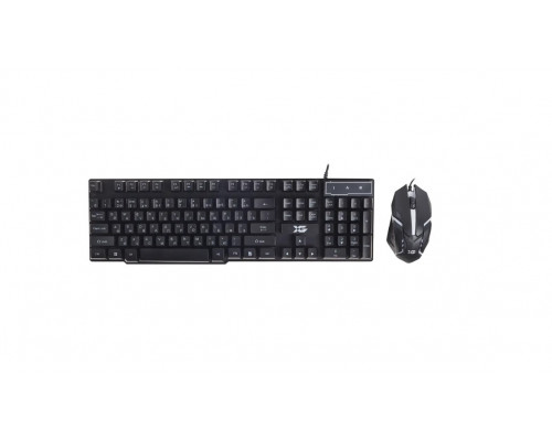 Клавиатура + Мышь X-Game, XD-575OUB, Анг/Рус/Каз, Оптическая Мышь, USB, Черный
