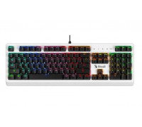 Клавиатура Bloody B810RC WHITE,  игровая,  механическая,  USB,  подсветка RGB,  Анг, Рус,  чёрный-белый