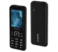 Сотовый телефон Maxvi K21 Black 2.4 TFT,  2 SIM,  microSD память,  SMS,  MP3,  MP4,  0.5Mpx,  FM-радио,  GSM