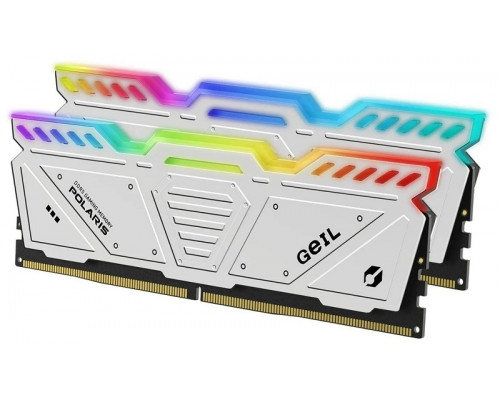 Оперативная память GEIL 32 Gb kit (16Gbx2), DDR5, Polaris RGB GOSW532GB4800C40DC White, 4800Mhz/PC5-