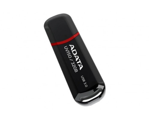 Уст-во хранения данных ADATA UV150, 32GB, 100 MB/s, USB 3.2, AUV150-32G-RBK, чёрный