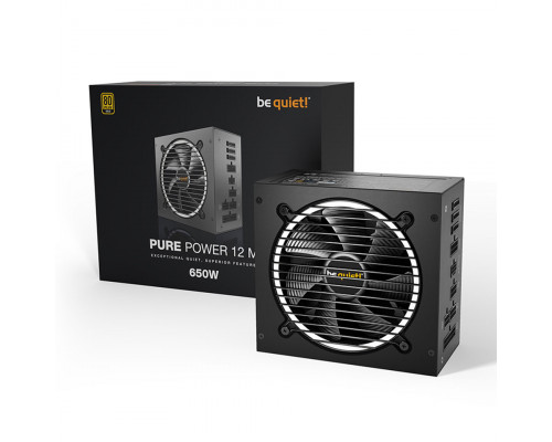 Блок питания Be Quiet, Pure Power 12 M 650W, BN342, 650W, ATX, Gold, 20+4pin, 4+4pin, 5*Sata, 2*Mole