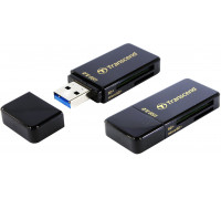 Кардридер, Transcend TS-RDF5K, USB 3.0, SD/MMC/MicroSD/TF/XD/MS/MSPRO/MSDUO/M2/CF, Черный