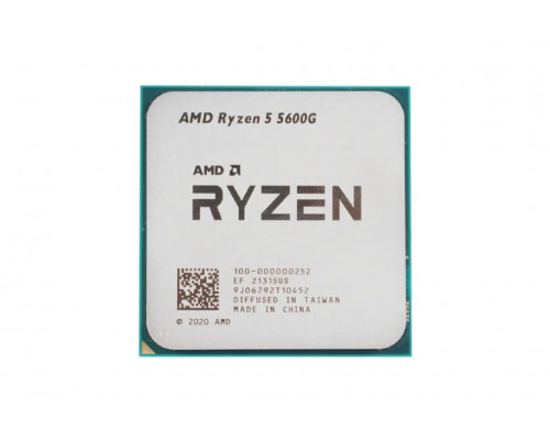 Процессор AMD Ryzen 5 5600G 3,9Гц (4,4ГГц Turbo) Pinnacle Ridge 6-ядер 12 потоков, 3MB L2, 16MB L3,