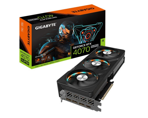 Видео карта GigaByte, Nvidia GeForce RTX4070 Super GAMING OC 12G, 192 bit, GDDR6X, GV-N407SGAMING OC
