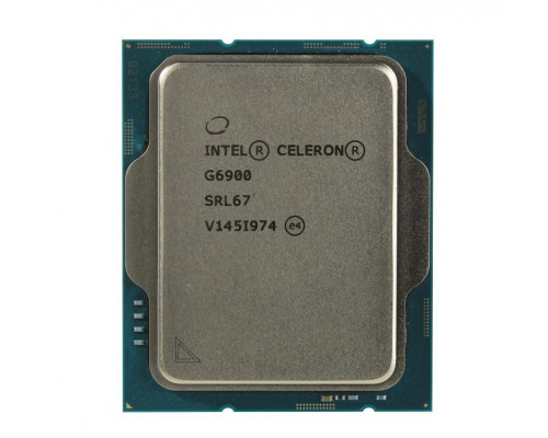 Процессор Intel Celeron G6900, 3.40 Ghz, S-1700, Smart Cache: 4mb/Alder Lake/2+2 ядер/46Вт, OEM